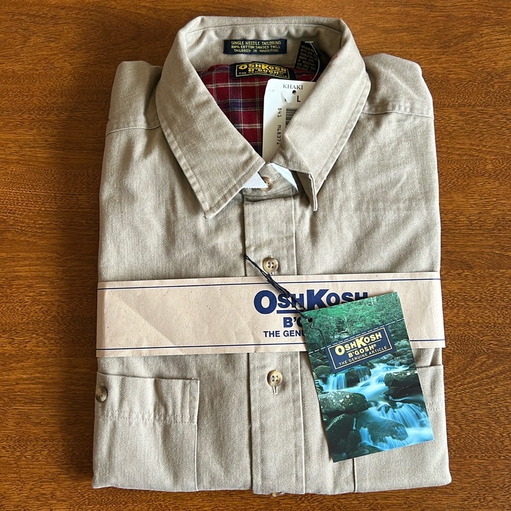 Vintage Osh Kosh B’Gosh Long Sleeve shirt, size Large